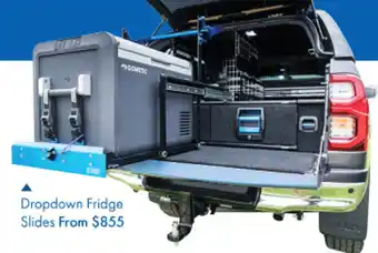 Dropdown fridge slides