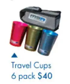 Travel cups 6 pack