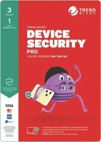 The Good Guys Trend Micro Device Security Pro 3 Device - 1 Year offer