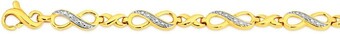 Prouds 9ct gold diamond infinity bracelet offer