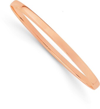 Prouds 9ct rose gold 65mm solid comfort bangle offer