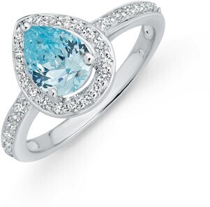 Prouds Sterling silver cluster ring offer