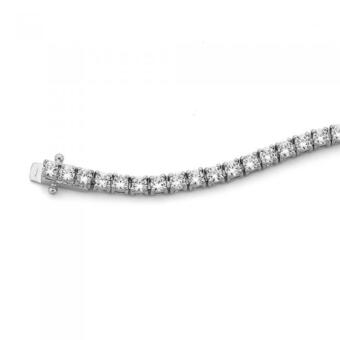 Prouds Sterling silver 19cm cubic zirconia tennis bracelet offer