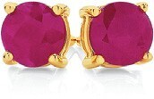 Angus & Coote 9ct gold natural ruby stud earrings offer