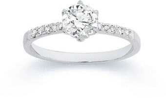 Angus & Coote Sterling silver cz ring offer