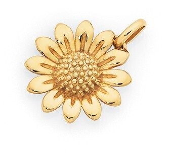 Goldmark 9ct gold sunflower pendant offer