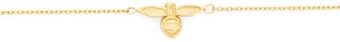 Goldmark 9ct gold 19cm bumble bee solid trace bracelet offer