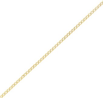 Goldmark 9ct gold 25cm solid curb anklet offer