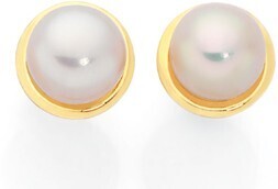Goldmark 9ct gold cultured freshwater pearl gold framed earrings offer