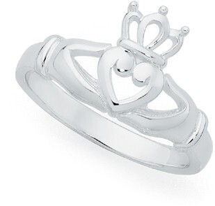 Goldmark Sterling silver open heart claddagh ring offer