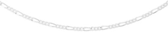 Goldmark Sterling silver 45cm 3+1 figaro chain offer