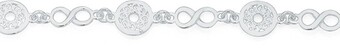 Goldmark Sterling silver boho filigree circle & infinity bracelet offer