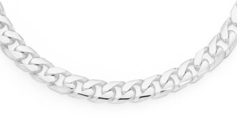 Goldmark Sterling silver 55cm curb gents chain offer