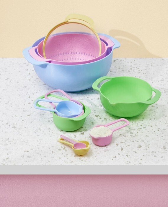 Culinex 10 piece mixing bowl and measuring set offer at Coles