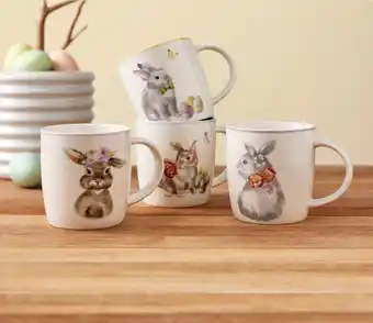 Coles Casa blanc sets easter mugs 4 pack offer