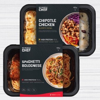 IGA My muscle chef high protein meals 300-450g selected varieties offer
