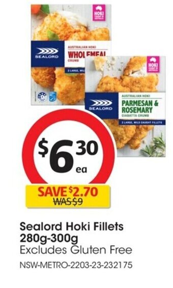 Sealord Hoki Fillets 280g-300g