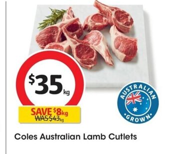 Coles Coles Australian Lamb Cutlets offer