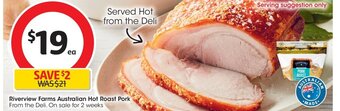 Coles Riverview Farms Australian Hot Roast Pork offer