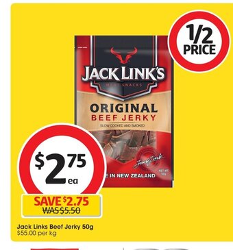 Coles Jack Link's Beef Jerky 50g offer