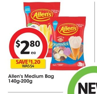 Coles Allen's Medium Bag 140g-200g offer
