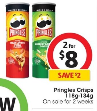 Coles Pringles Crisps 118g-134g offer