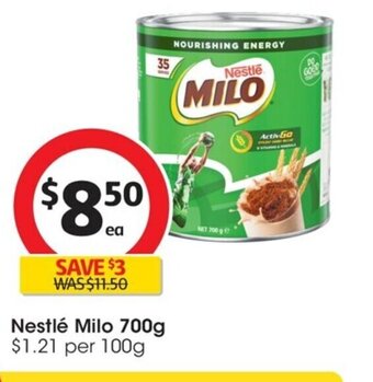 Coles Nestlé Milo 700g offer