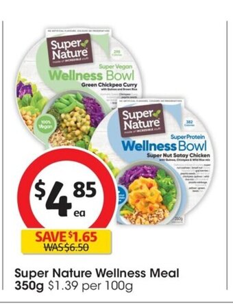 Coles Super Nature Wellness Meal 350g offer