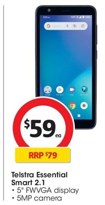 Coles Telstra Essential Smart 2.1 offer