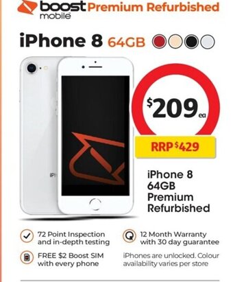 Coles iPhone 8 64GB Premium Refurbished offer