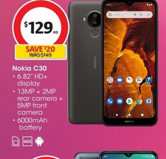 Coles Nokia C30 offer