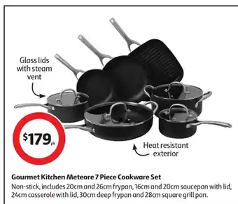 Coles Gourmet Kitchen Meteore 7 Piece Cookware Set offer
