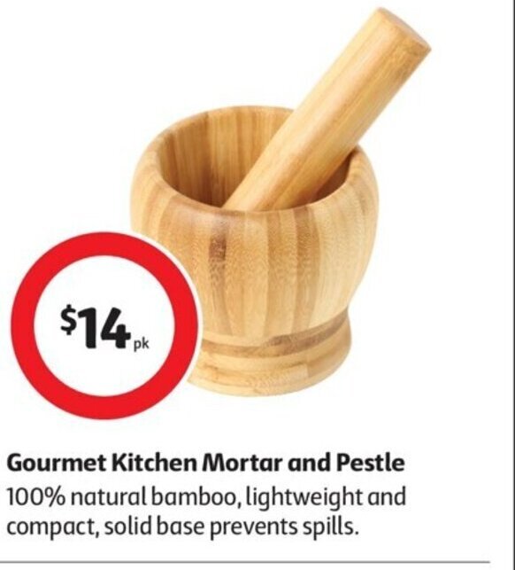 Gourmet Kitchen Mortar and Pestle offer at Coles