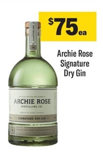 Coles Archie Rose Signature Dry Gin offer