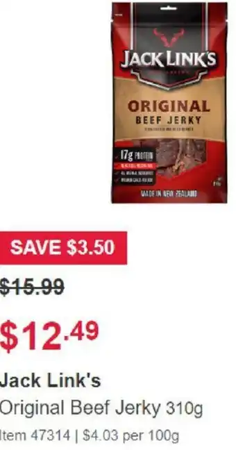 Jack Link's Original Beef Jerky 310g
