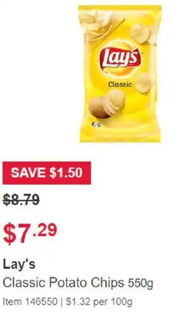 Lay's Classic Potato Chips 550g
