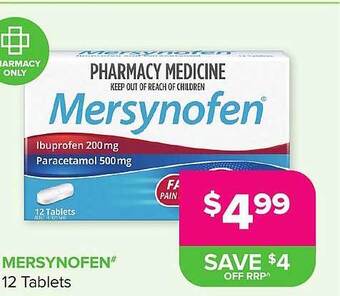 Malouf Pharmacies Mersynofen 12 tablets offer