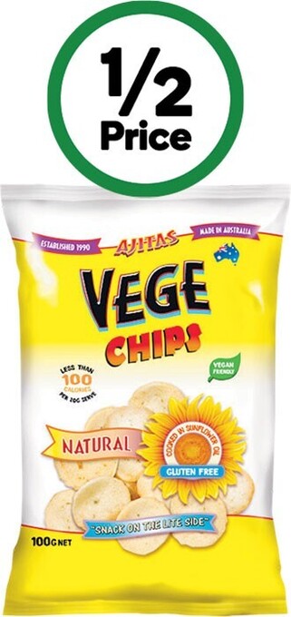 Woolworths Vege traditional chips 100g – from the health food aisle offer