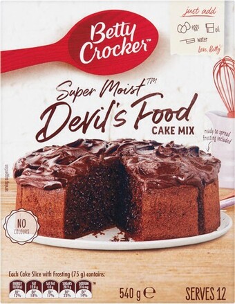 Woolworths Betty crocker baking mixes 400-540g offer