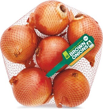 Woolworths Australian brown onions 2 kg pack offer