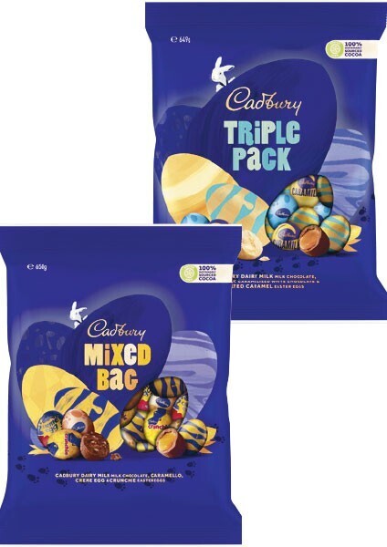 Cadbury egg bag 649-650g offer at Woolworths