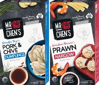 Woolworths Mr chen’s yum cha 240-300g – excludes gluten free offer