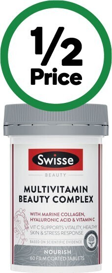 Woolworths Swisse beauty multivitamin beauty complex tablets pk 60# offer
