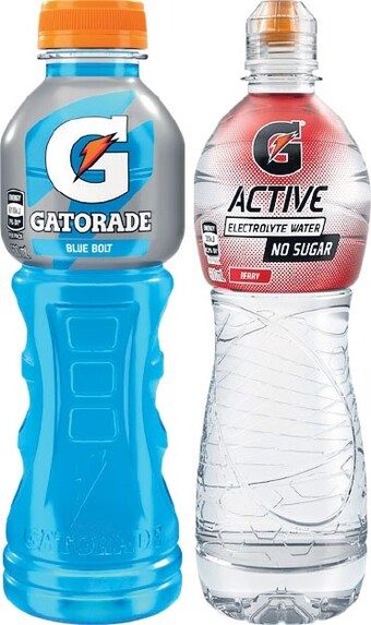 Woolworths Gatorade sports drink 600ml or g-active flavoured water 600ml offer