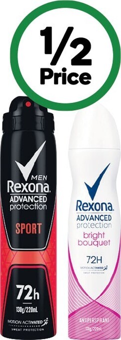 Woolworths Rexona advanced 220ml offer