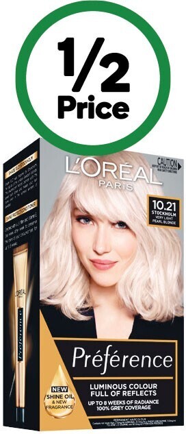 Woolworths L’oreal preference hair colour offer