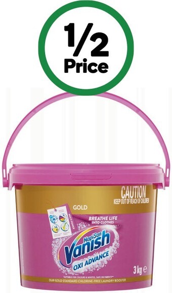 Woolworths Vanish napisan gold stain remover 3 kg offer