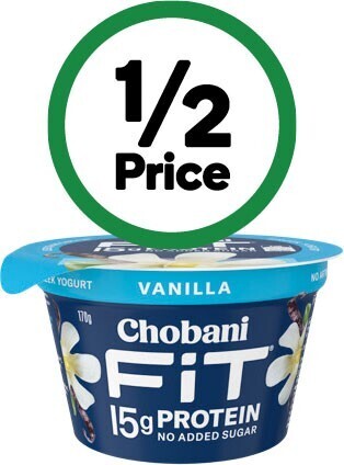 Woolworths Chobani fit high protein yogurt pot or pouch 140-170g – from the fridge offer