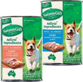 Woolworths Nature’s gift wet dog food 700g offer