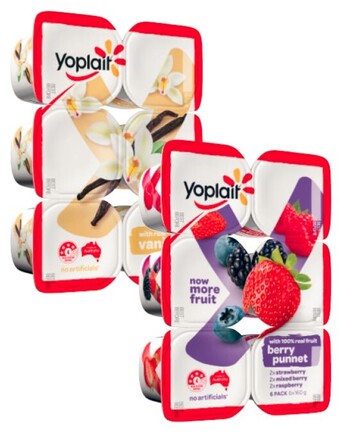 Coles Yoplait yoghurt 6x160g offer
